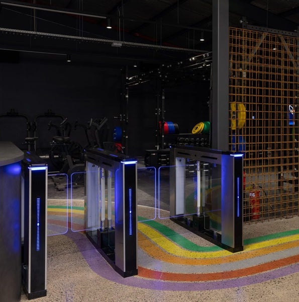 Commercial Card Access Speed Gates - Glass Swing Gates (3 Units) Carousel 1