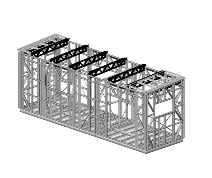 8 x 2.4m Green Frame Steel Kitset – Tiny Home Carousel 5