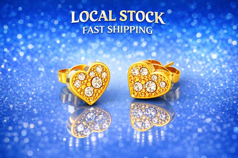 Butterfly CZ Stud Earrings Carousel 1