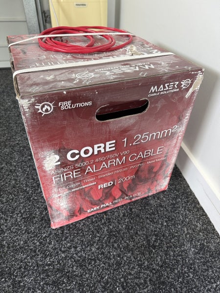 5kg Box Maser Fire Solutions 2-Core 1.25mm² Fire Cable (~75m) Carousel 1