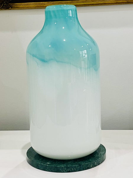 Blue glass vase large Carousel 2