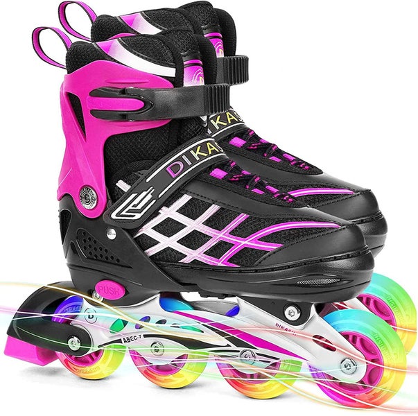 Kids Adjustable Inline Skates Light Up Wheels Outdoor Fun - Brand New NZ Stock Carousel 1