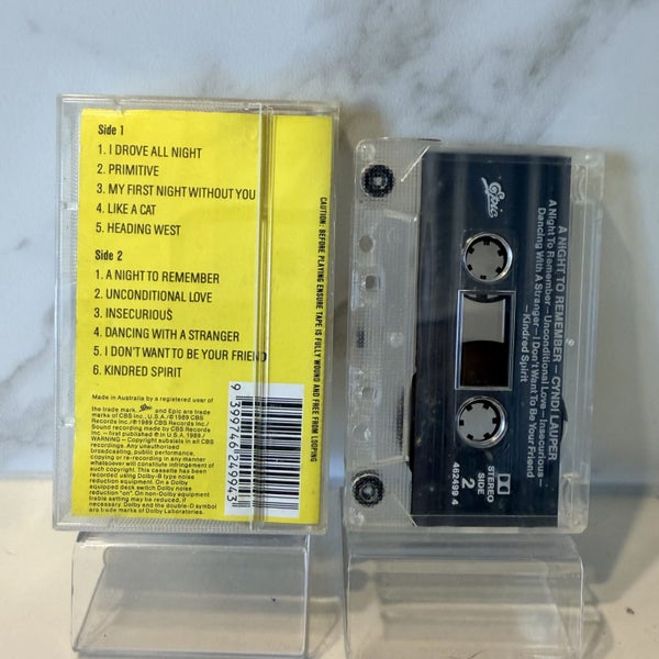 Cyndi Lauper • A Night to Remember • Cassette Album Carousel 2