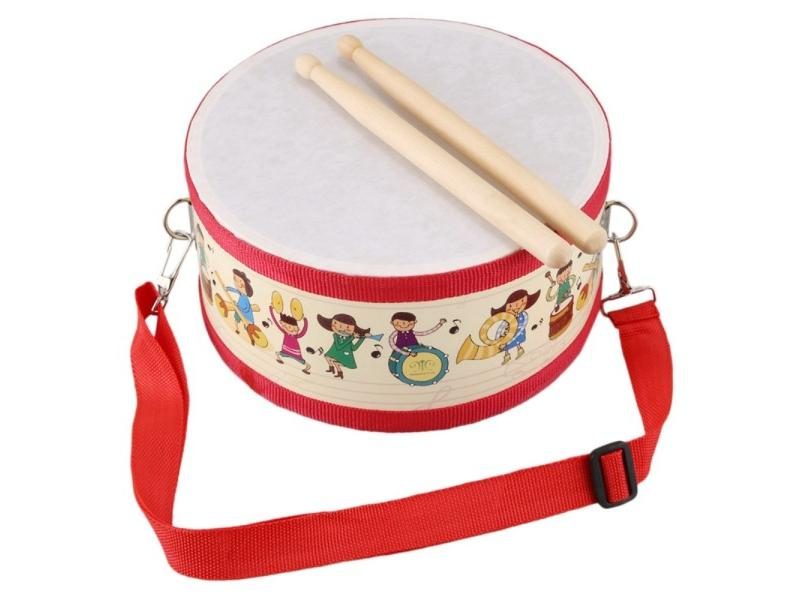 Wooden Drum Toy For Kids Early Educational Musical Instrument Carousel 1