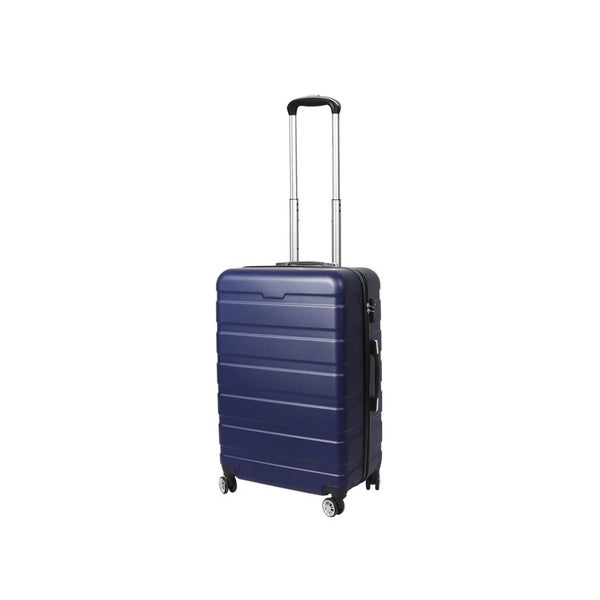 Slimbridge 20" Carry On Luggage Case Suitcase Travel TSA Lock Hard Shell Navy Carousel 1