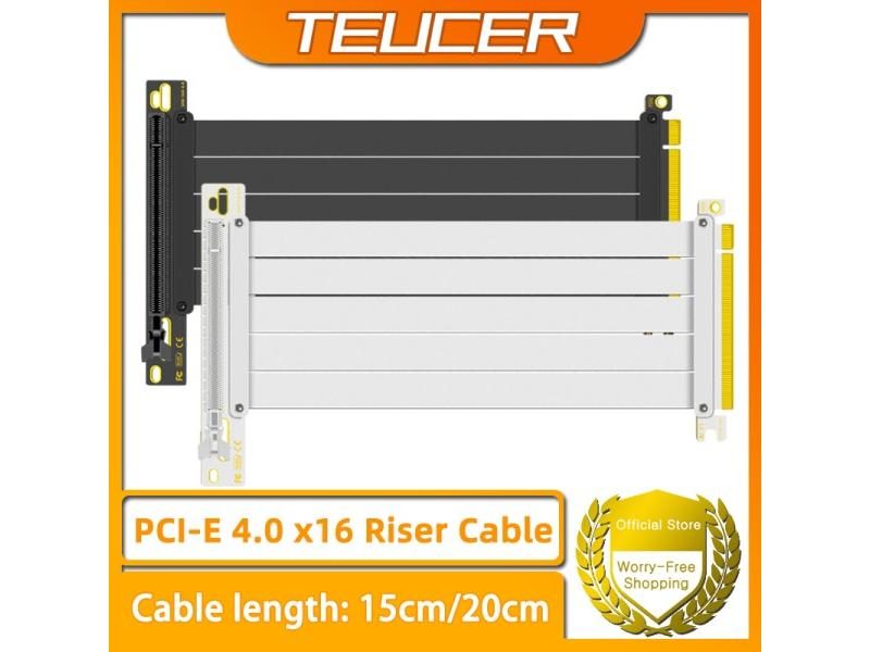 PCI-E 4.0 X16 Riser Cable GPU Extension Cord EMI Shielded Carousel 1