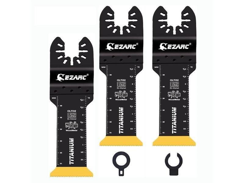 3PCS Titanium Ceramic Oscillating Saw Blades For Metal Wood Cutting Carousel 1