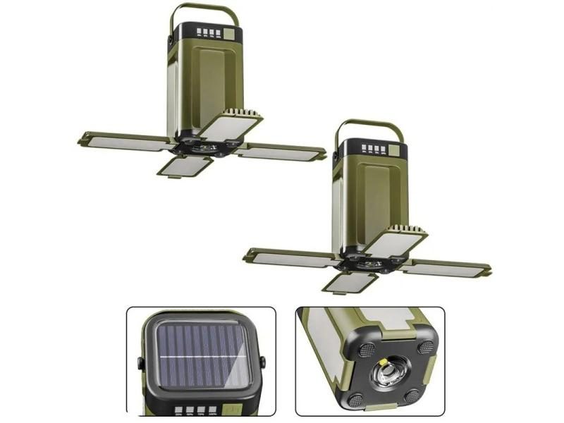 Solar Powered Portable LED Lamp For Camping Hiking Fishing Carousel 1