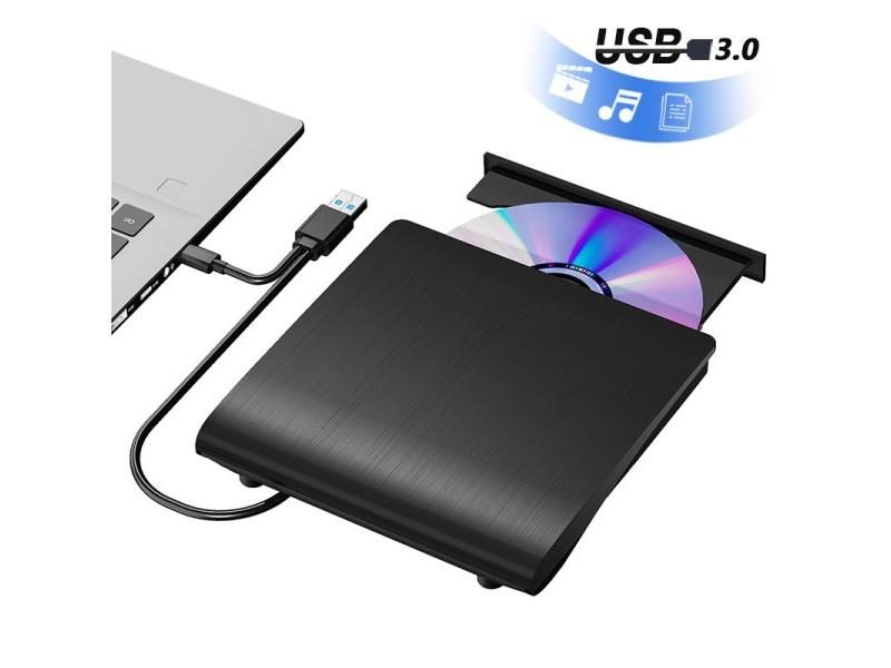 External CD/DVD RW Drive For Laptop PC Mac Linux Carousel 1