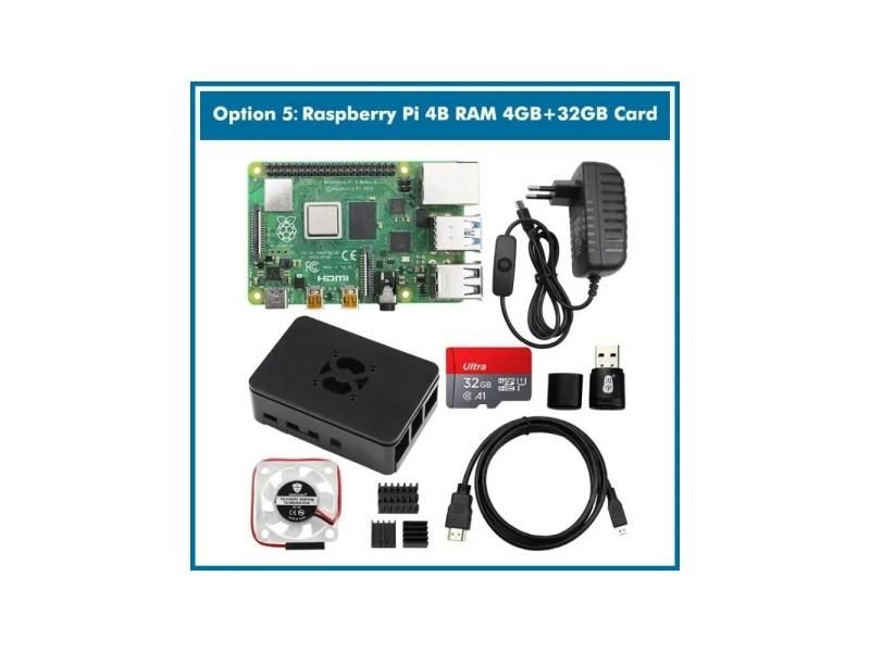 Raspberry Pi 4 8G 4G 2G Starter Kit With Case Fan Cables Carousel 1