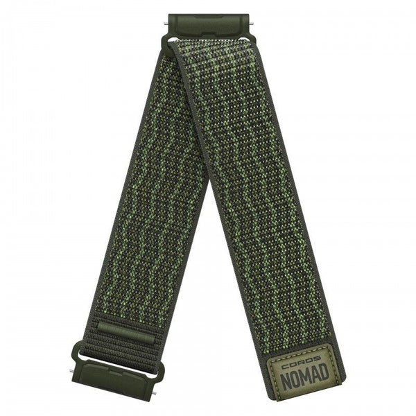 COROS NOMAD 24mm Nylon Watch Band Green - Long Carousel 1