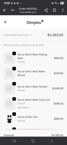 Nuna demi next bundle Carousel 17
