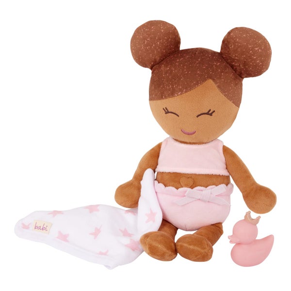 LullaBaby Baby Bath Doll Light-Brown Hair Carousel 1