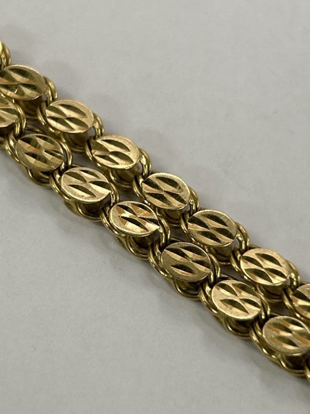 18ct Yellow Gold Bracelet 5.90g Carousel 2