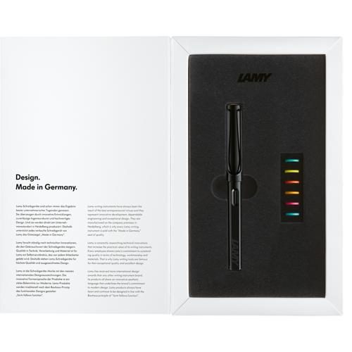 Lamy Safari LE Fountain Pen All Black Multi E/Fine (0B2) Carousel 1