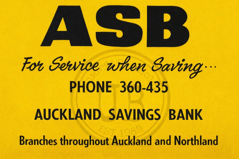 VINTAGE POSTER: Auckland Savings Bank 1968 Carousel 1