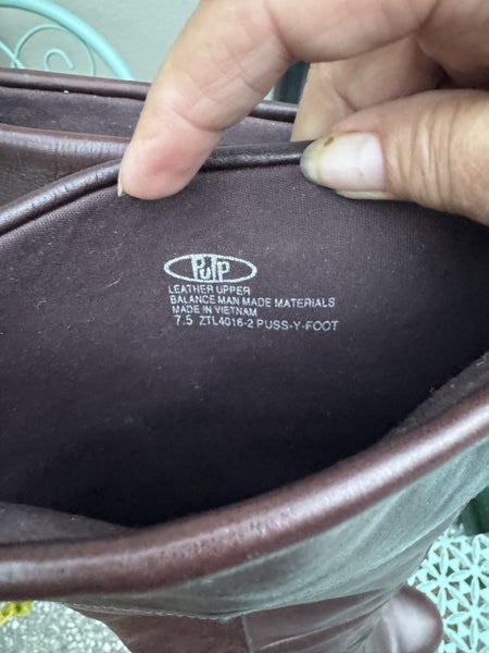 PULP CHOCOLATE BROWN TALL LEATHER BOOTS EX CONDITION SIZE 7.5 GORGEOUS Carousel 7