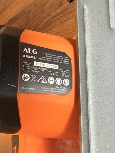 AEG 18V 165mm Circular Saw Skin Only A18CS57 Carousel 5