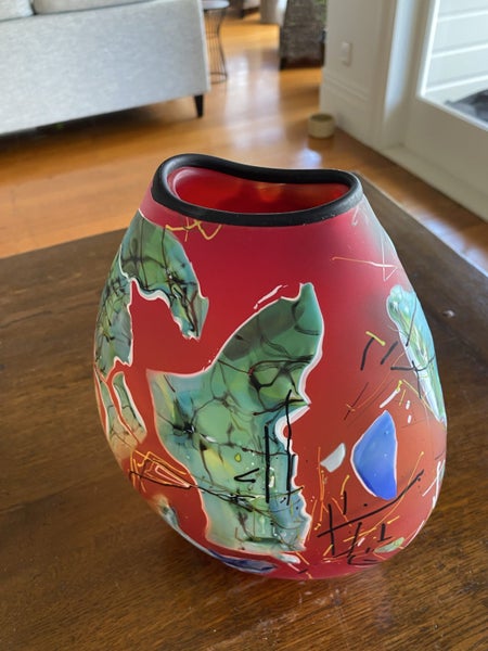 Grinter Glass Hand Blown Glass Vase Carousel 1