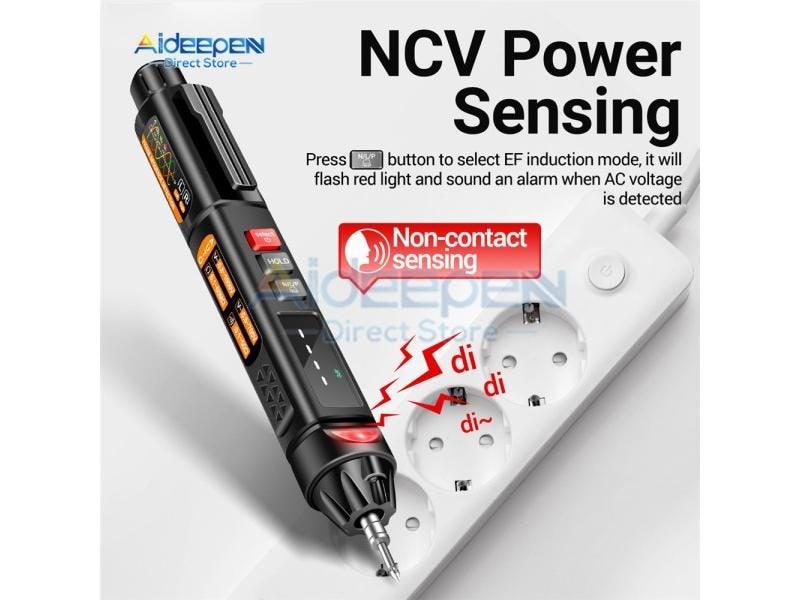 AC/DC Voltage Tester 6000 Counts Reverse Display Multimeter Carousel 2