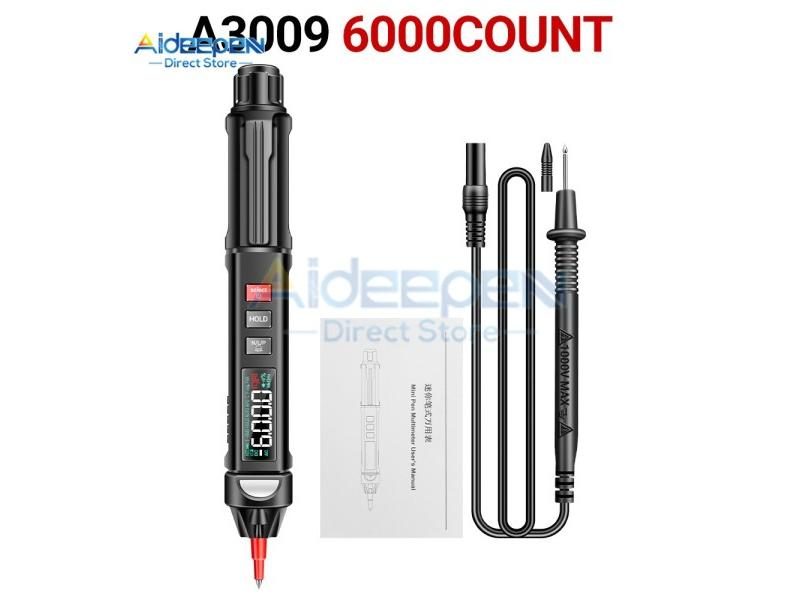 AC/DC Voltage Tester 6000 Counts Reverse Display Multimeter Carousel 1