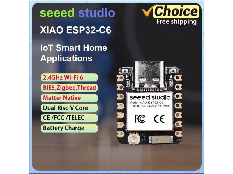 ESP32-C6 Mini Dev Board 2.4GHz WiFi6 BlE 5.0 For IoT Smart Home Carousel 2