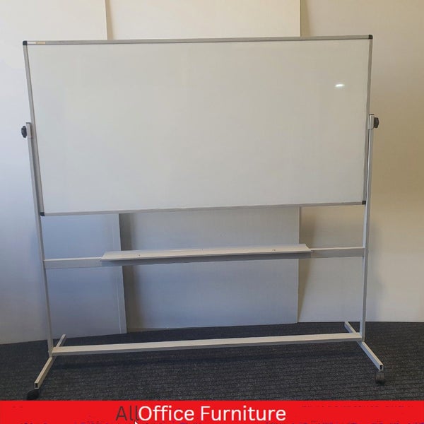 White board on Stand, Magnetic 180 x 90h Carousel 1