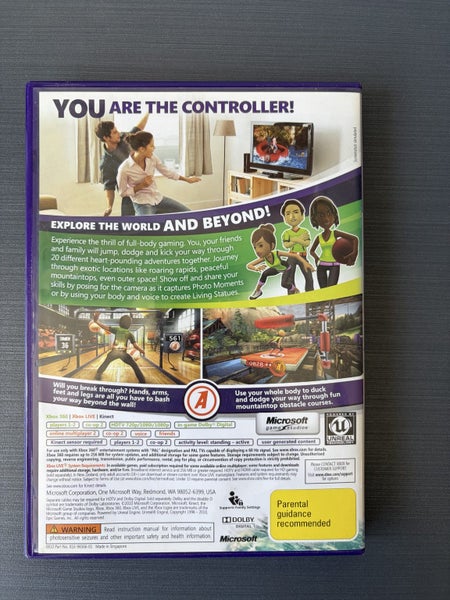 Kinect Adventures!" for the Microsoft Xbox 360 console. Carousel 3