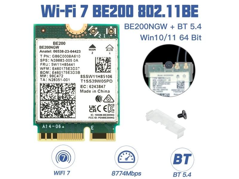 WiFi 7 Wireless Network Card Adapter For PC Carousel 1