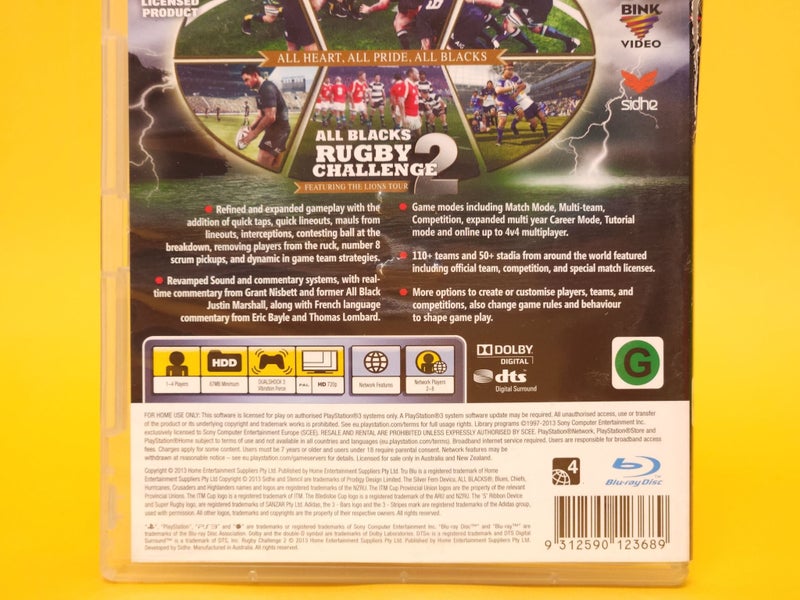 All Blacks Rugby Challenge 2 - 2013 PlayStation 3 Carousel 8