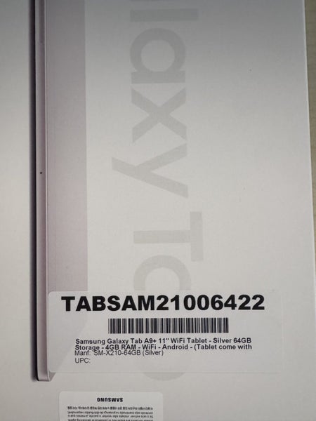 Galaxy Tab A9+, WIFI, 11 inch, 64GB storage, 4GB RAM, Silver Model Carousel 2