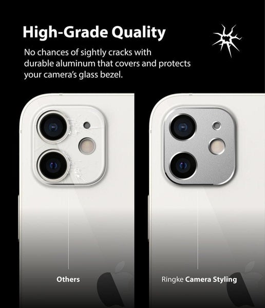 iPhone 12 Camera Styling Silver Color Ringke Carousel 2