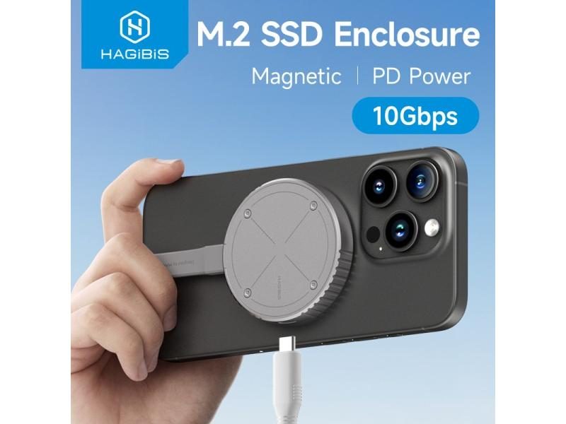 Magnetic M.2 2230 NVMe SSD Enclosure For IPhone MacBook Carousel 1
