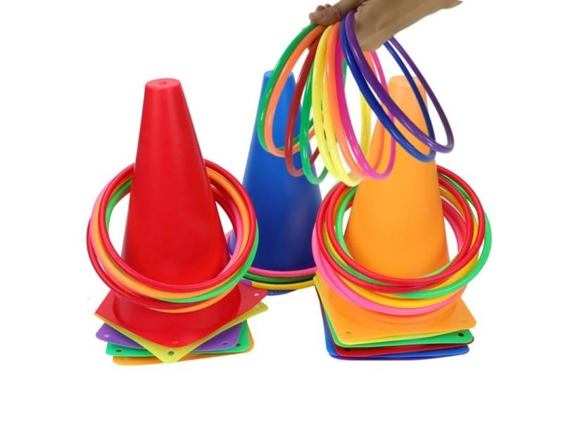 Outdoor Parent-Child Ring Throwing Game For Sensory Training Carousel 1