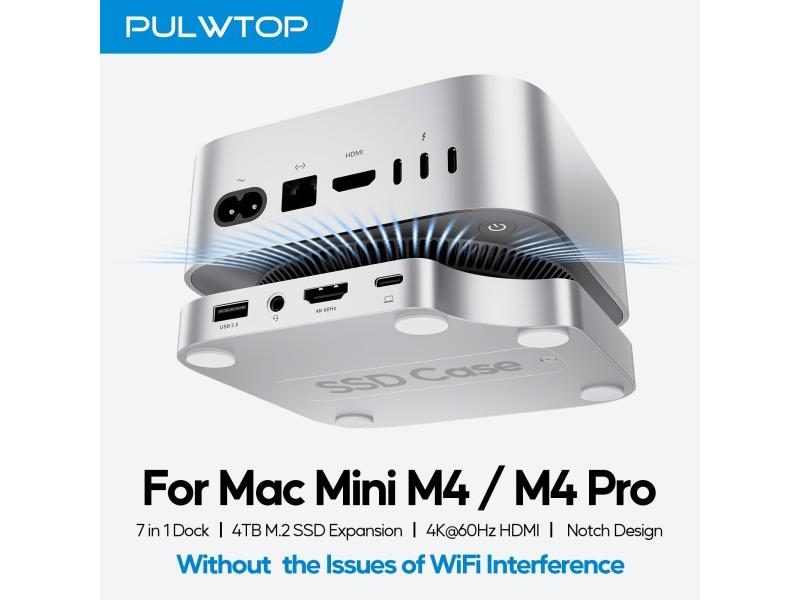 Mac Mini Dock With 4TB SSD USB C Hub HDMI 4K 60Hz Carousel 1