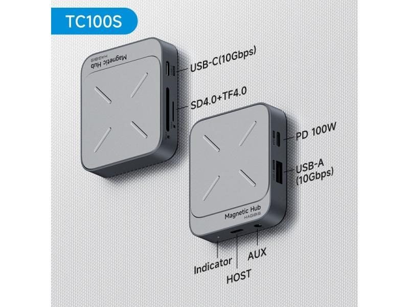 Magnetic USB C Hub 4K HDMI 100W PD For Macbook IPhone Carousel 1