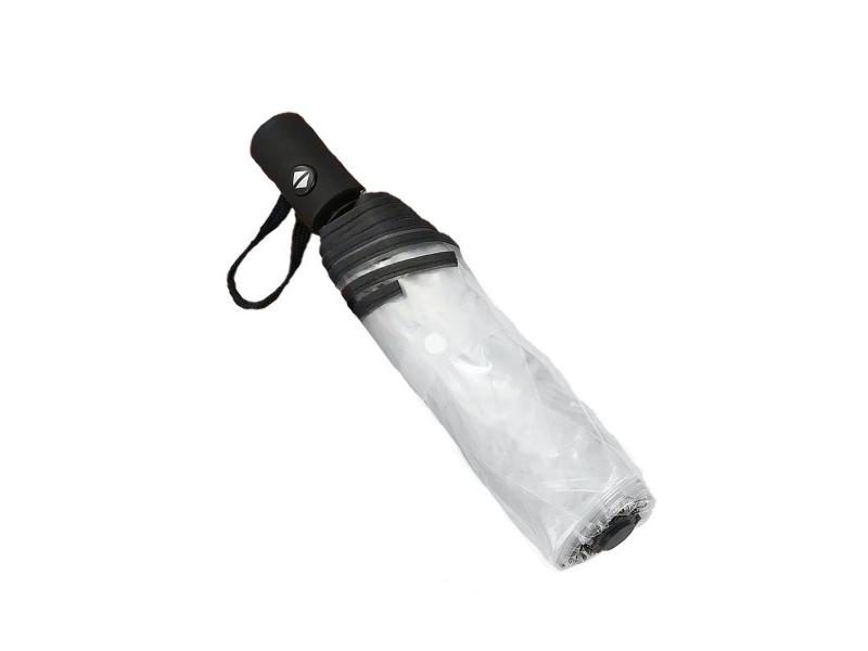 Outdoor Windproof Triple Fold Transparent Rain Umbrella Carousel 1