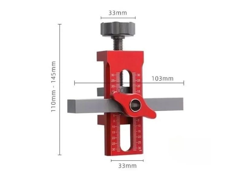 Cabinet Door Leveling Device 2-in-1 Mounting Jig Drilling Locator Carousel 1