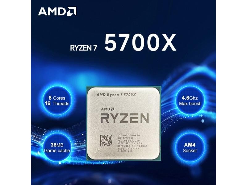 AMD Ryzen 7 5700x 8-Core 16-Thread 4.6GHz AM4 Processor Carousel 1