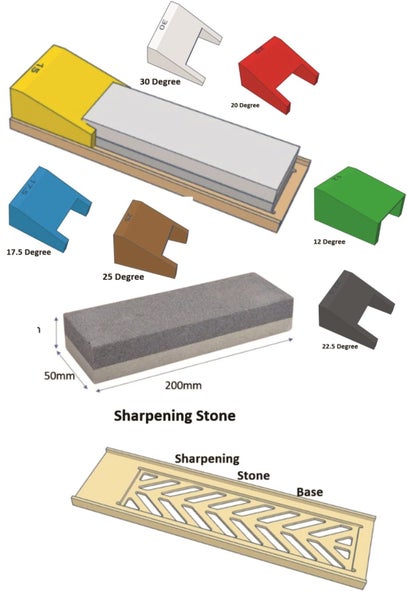Knife & Chisel Sharpener Kit 7 Angles (Made in NZ) Carousel 1