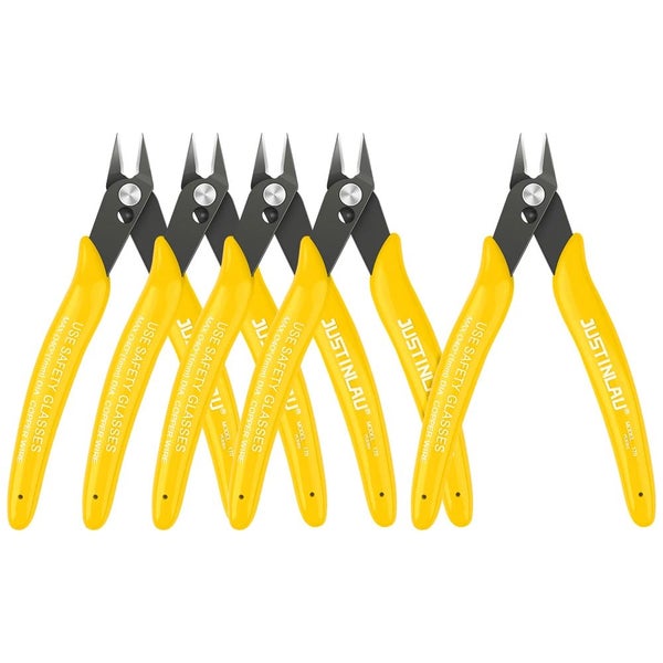 5Pcs Diagonal Side Cutting Cable Nippers Mini Snips Flush Nipper Carousel 1