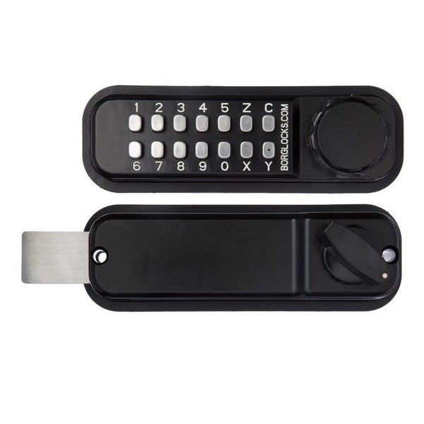 Borg Mechanical Digital Gate Lock for Horizontal Mount with Knob Non Handed B... Carousel 1