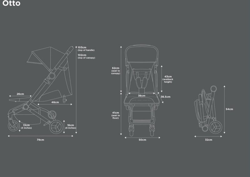 Edwards & Co - Otto Stroller - Black luxe Carousel 9