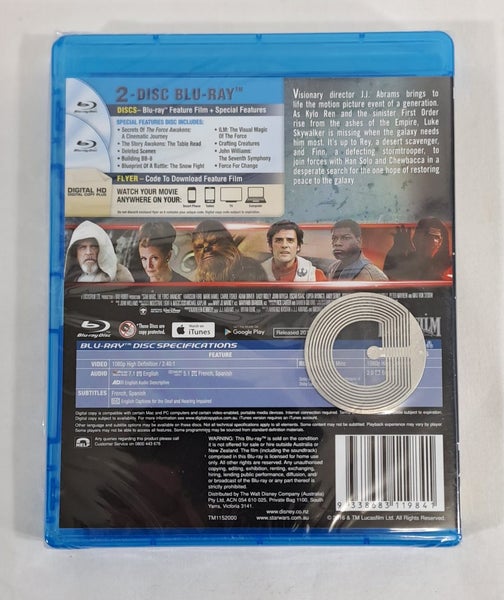 Star Wars: Episode VII - The Force Awakens (Blu-Ray) **Brand New** Carousel 2
