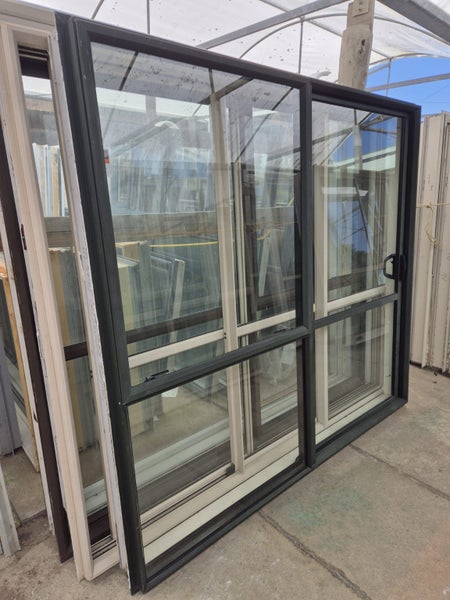 Karaka Green Ranchslider with opening window 2 H x 2.2 W #2297 Carousel 1