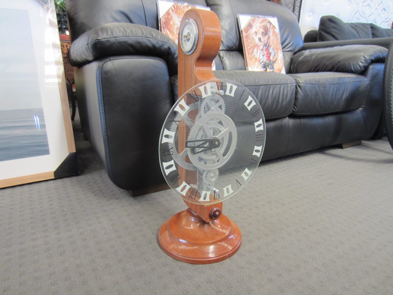 Modern Wooden Mantle Clock Carousel 1