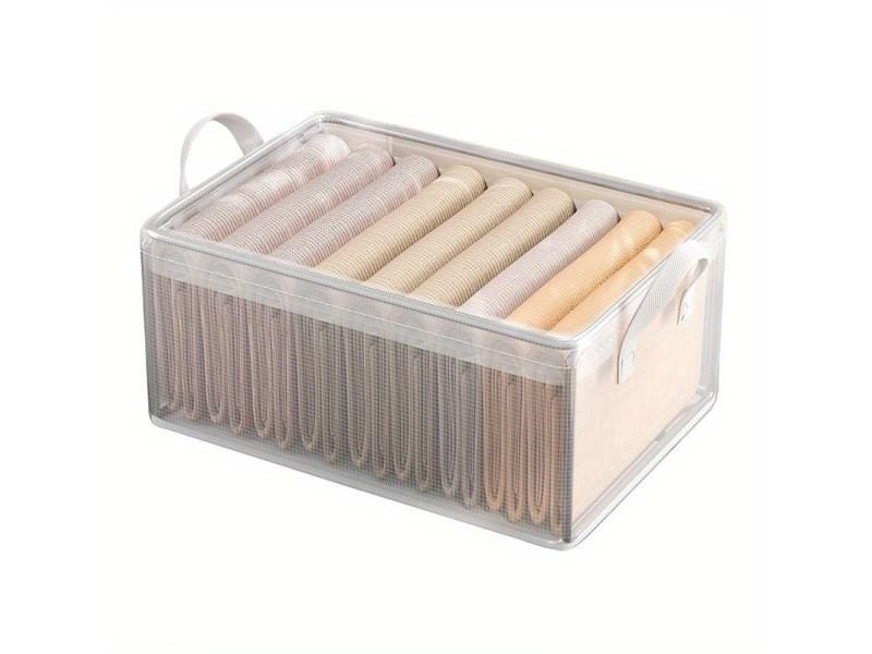 Transparent PVC Steel Frame Underwear Storage Box For Home Dorm Carousel 2