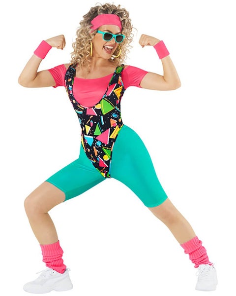 80s Aerobics Bright Womens Costume Carousel 1