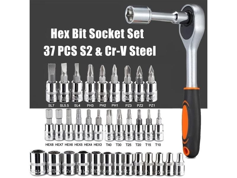 46pc 1/4 Inch Drive Socket Set For Auto Repair Carousel 2