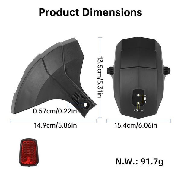 Compatible Rear Fender For Kukirin G2 G3 G4 Electric Scooter | High Visibility R Carousel 2